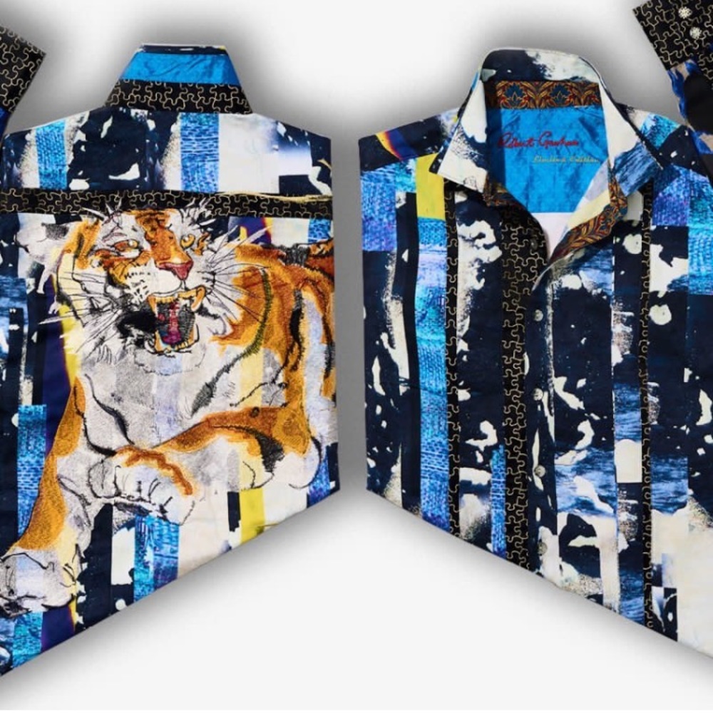 Robert graham fear the tiger limited edition shirt